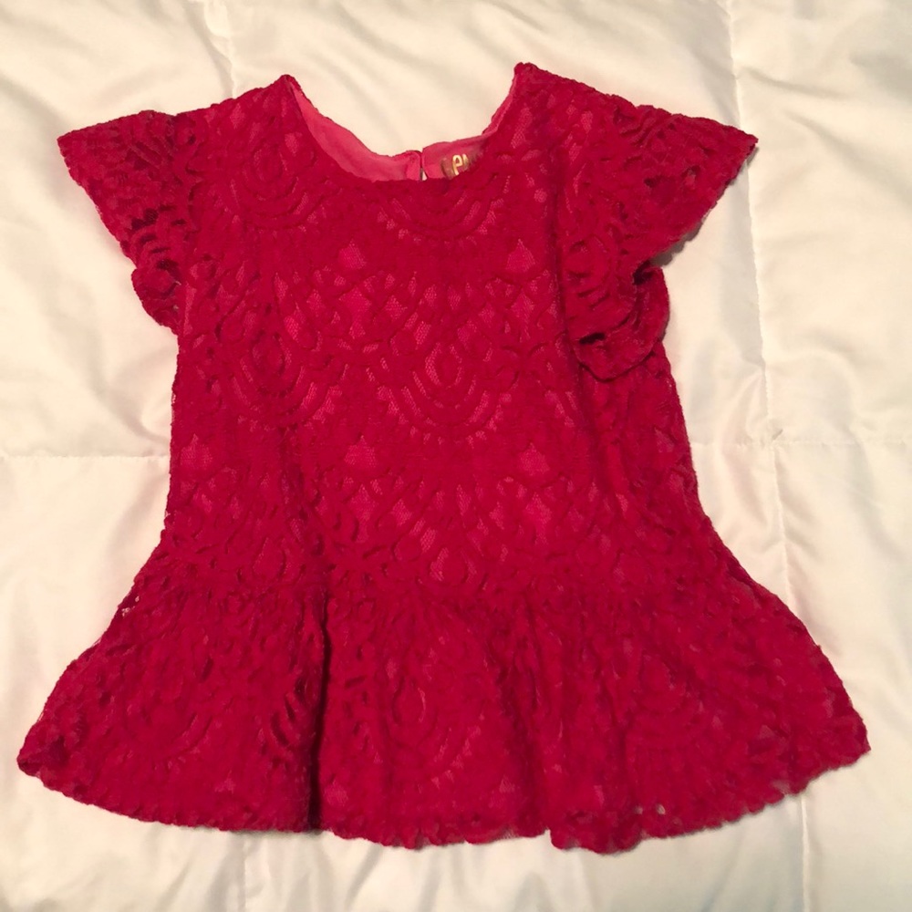 Pink lace shirt